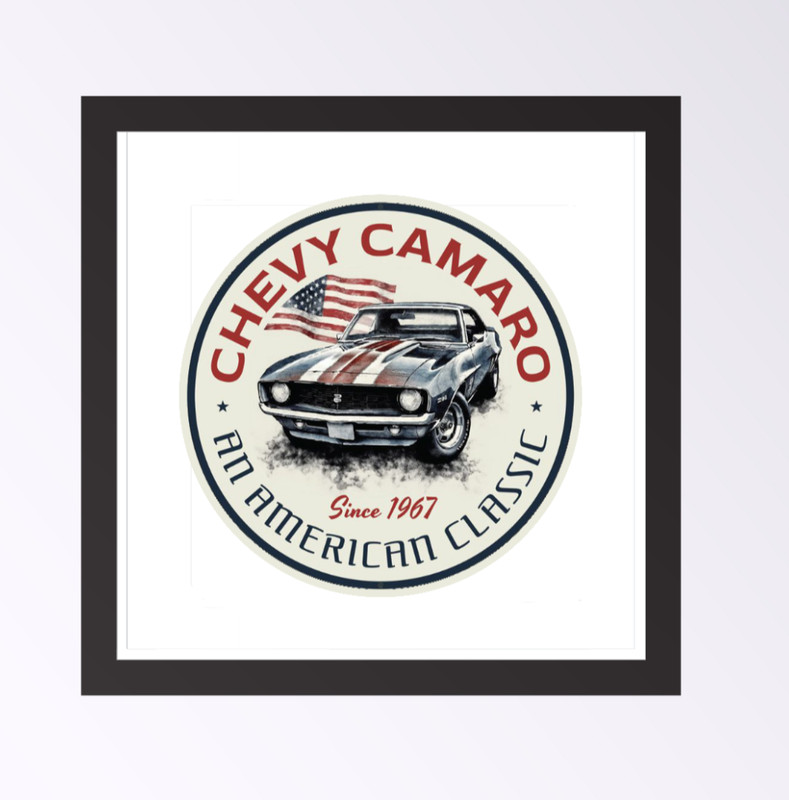 Car Classics "Camaro" - 4" Handcrafted Vinyl Decal Cooler Vehicle Laptop Tumbler gallery