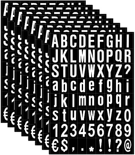 8 Sheets Mailbox Numbers Sticker, Self-Adhesive Vinyl Letters Numbers Kit for Ma gallery