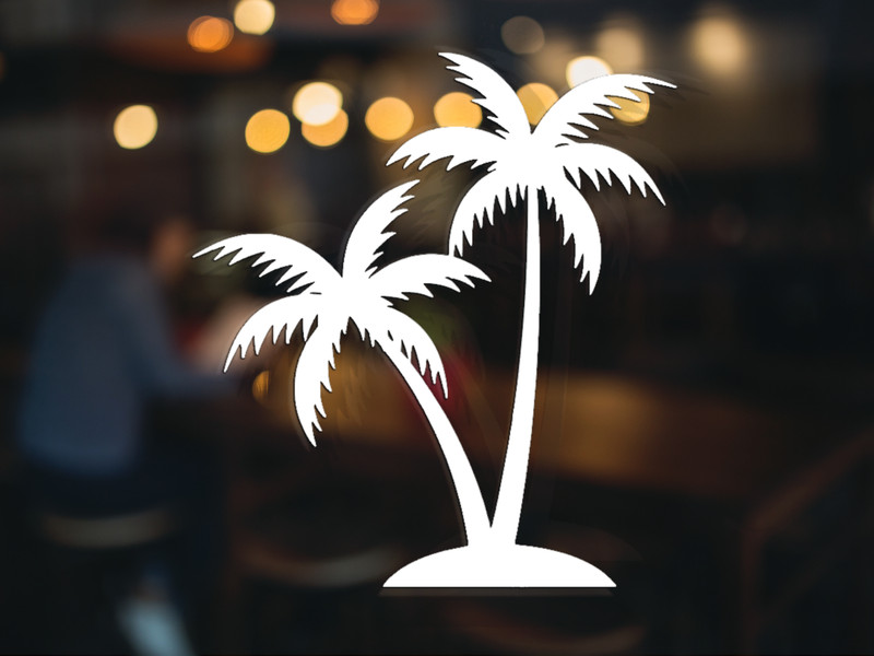 Palm Tree Home Décor Car Window Vinyl Decal Sticker Tropical Beach gallery