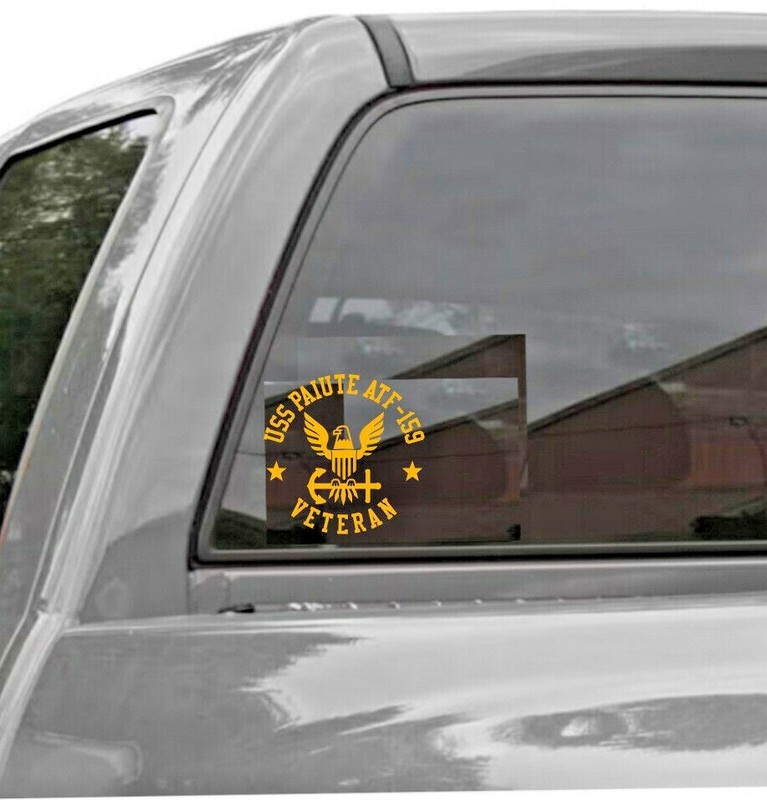 USS PAIUTE ATF-159 VETERAN Vinyl Window Decal U.S. NAVY