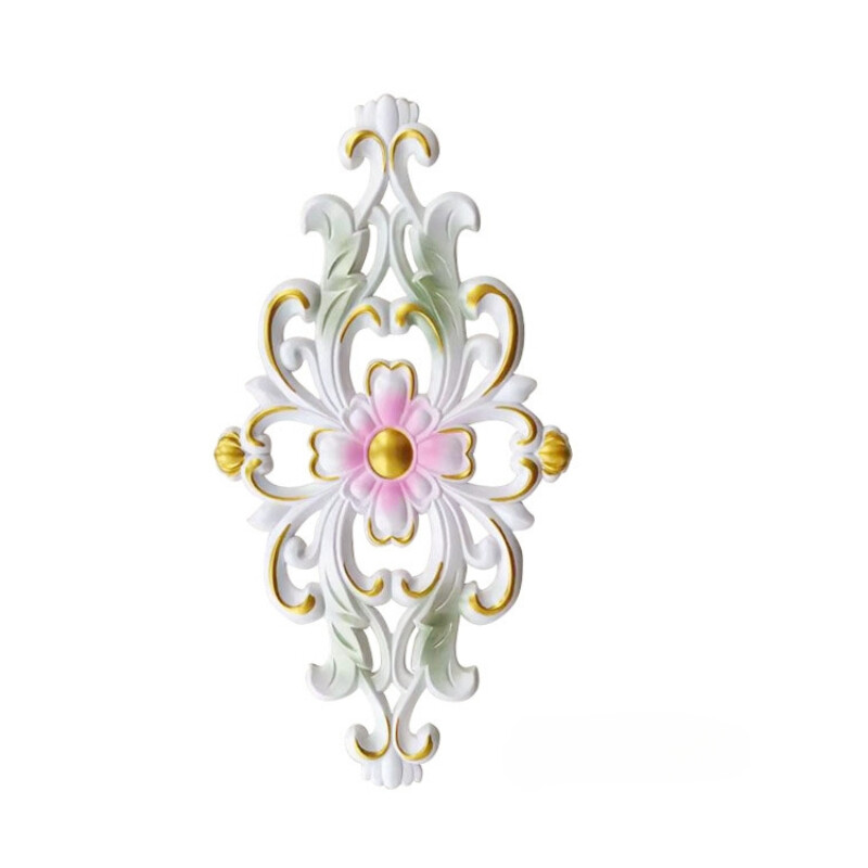 1X Plastic Carved Applique Decor Self-adhesive Furniture Decal Wall Door Sticker gallery