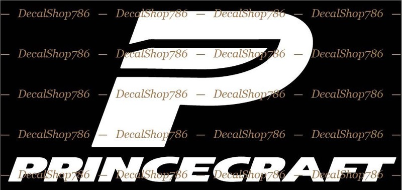 Princecraft Aluminum Boats -Sports- Car/Truck Vinyl Die-Cut Peel N’ Stick Decals