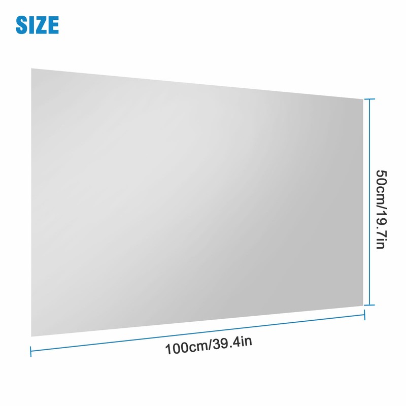 50x100cm Self Adhesive Mirror Reflective Tiles Wall Stickers Film Kitchen Decor gallery