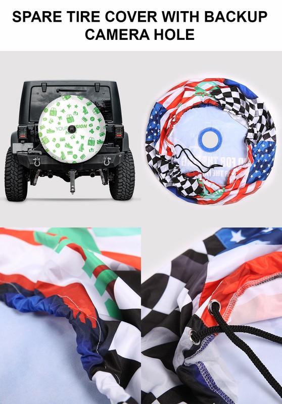 Death Halloween Horror Skull Spare Tire Cover With or Without Camera Hole gallery