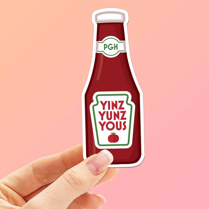Yinz Pittsburgh Ketchup Sticker – PGH Pennsylvania Decal
