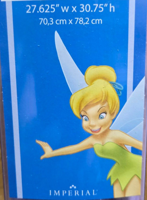 Disney Tinkerbell Self Stick Mini Mural Wall Decor Decal Peel & Stick Kid's Room gallery