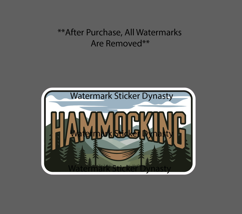 Hammocking Sticker Waterproof Decal Outdoor Nature Wildlife Travel Gift NEW
