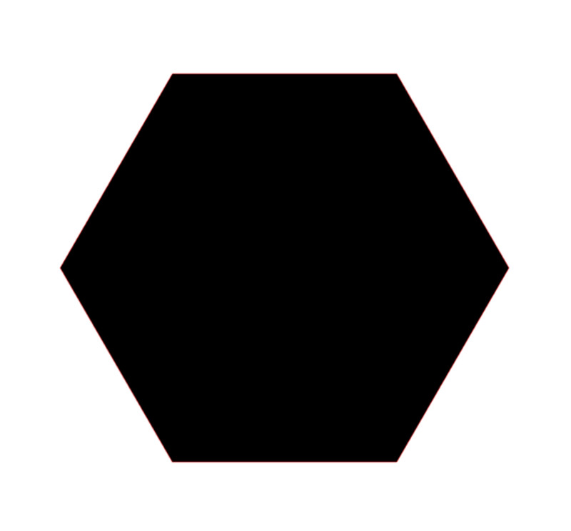 Hexagon Sticker PICK SIZE COLOR Vinyl Decal Shape School Geometry Bumper Window