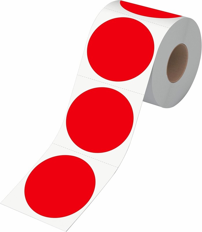 Quality 600 PCS Red Coding Dots - Perfect for Office & Home Organization gallery