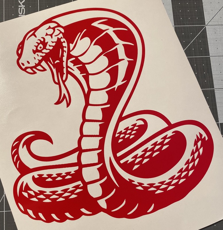 Vinyl Decal for Window - Cobra Snake, Various Colors & Sizes gallery