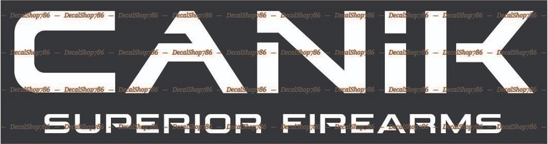 CANIK Firearms – Outdoor/Hunting Sports – Vinyl Die-Cut Peel N’ Stick Decals