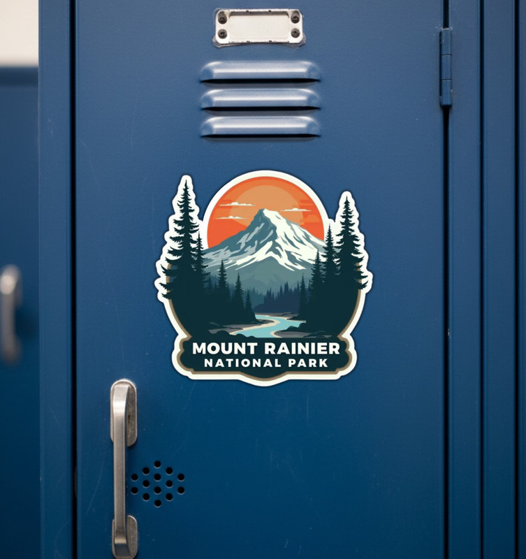 Mount Rainier National Park Fridge Magnet or Laptop Sticker gallery