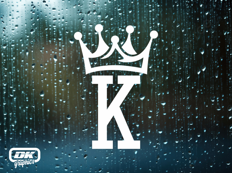 KING POKER CARD Symbol Vinyl Decal. Car Window Sticker