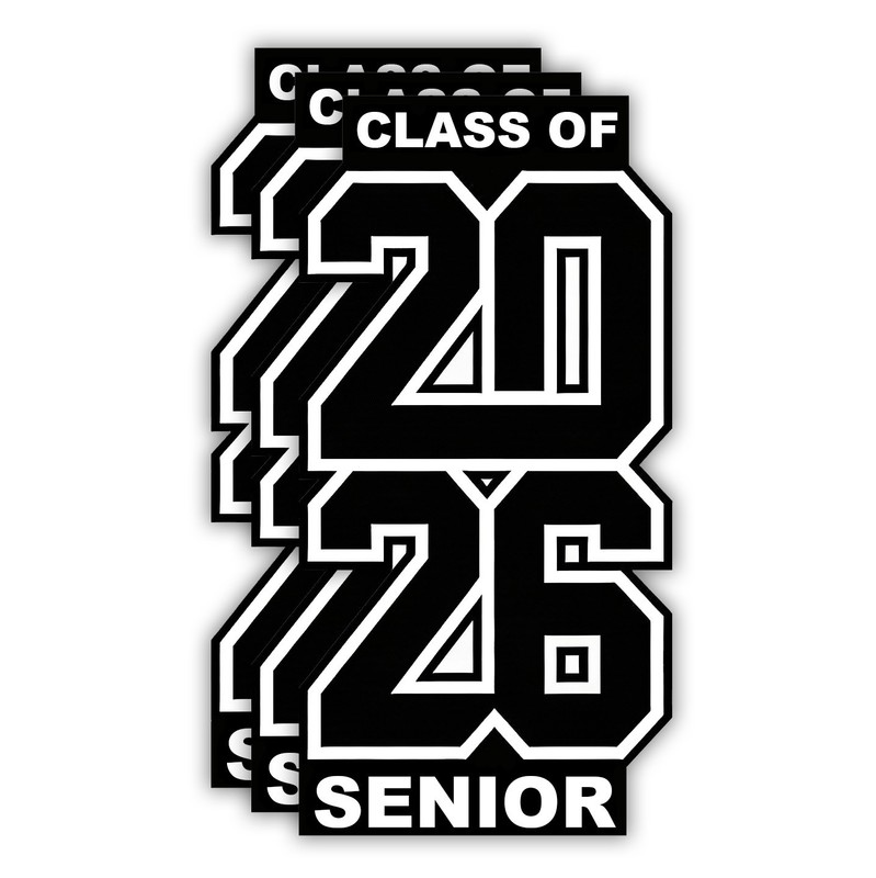 3 PCS Class of 2026 Sticker Graduation Stickers Senior Water Bottle Laptop Car