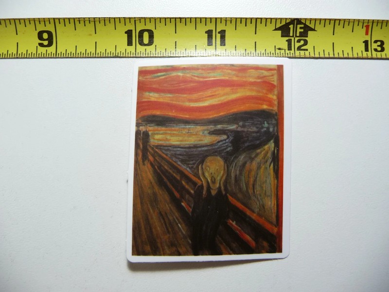 EDVARD MUNCH THE SCREAM SMALL STICKER DECAL PAINTING ARTWORK MUSEUM ART