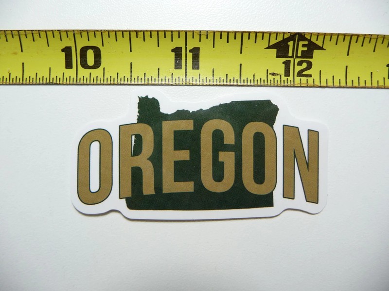 OREGON CLASSY STATE OUTLINE SMALL STICKER DECAL PRIDE SOUVENIR TRAVEL MEMORIES