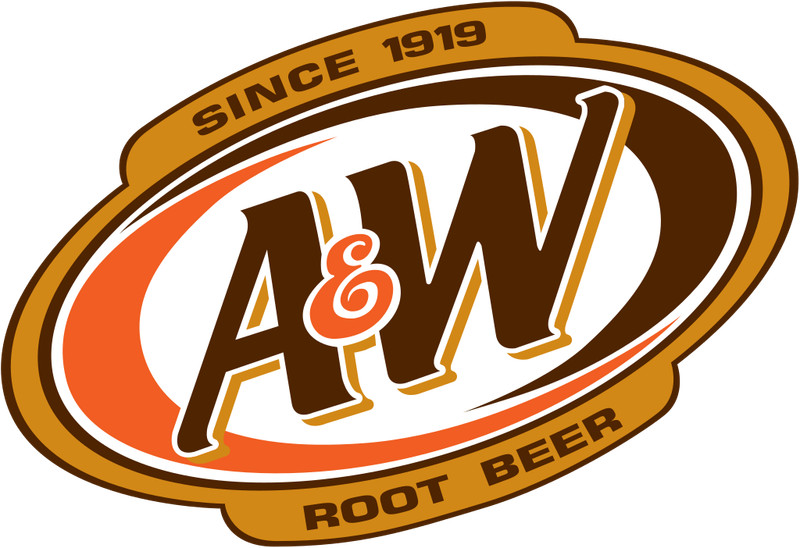 A & W sticker logo soda skate cell laptop bumper vinyl decal