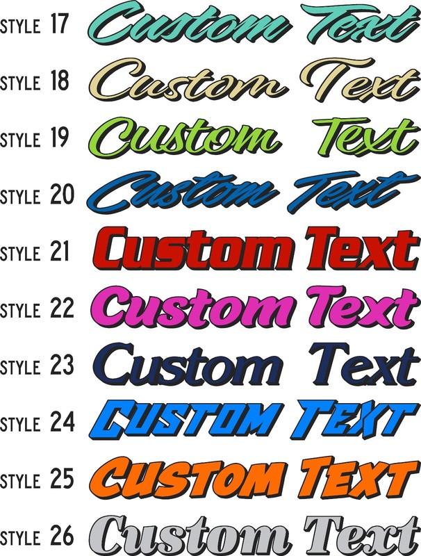 Custom Windshield Decal, Personalized Automotive Vinyl text graphic CTDP 2CL gallery