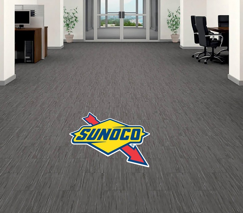 Sunoco Racing Fuels Floor Vinyl Decal Sticker 5″-52″ carpet concrete