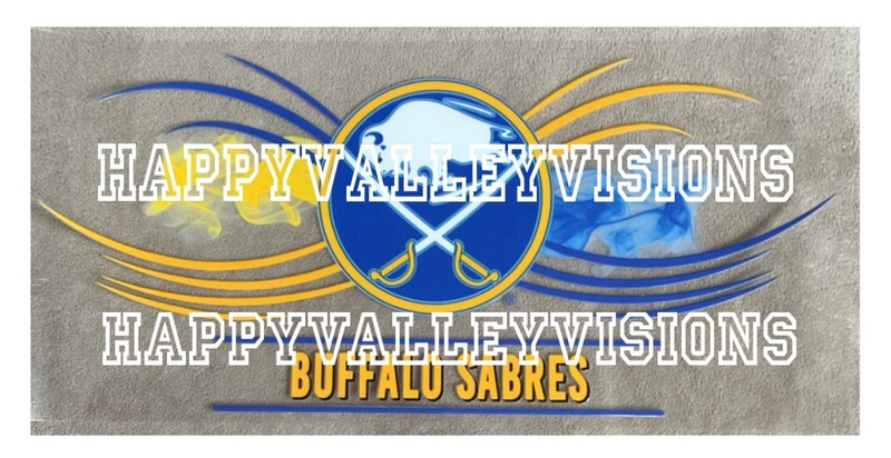 BUFFALO Hockey Team UV DTF Waterproof Transer Sticker Cup Wrap DIY Glasses