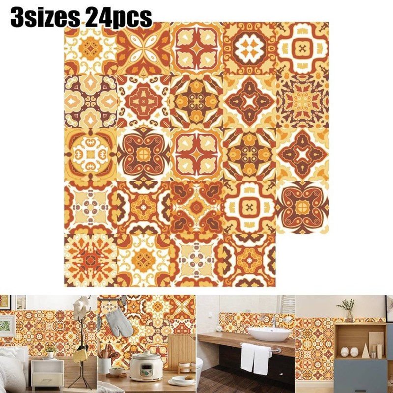 Victorian Style Brick Stickers for Living Room Bedroom Decoration Set of 24 gallery