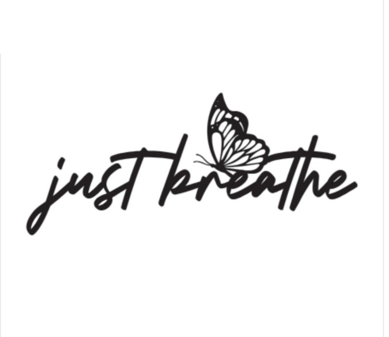 Just Breathe Vinyl Decal Car Wall Window gallery