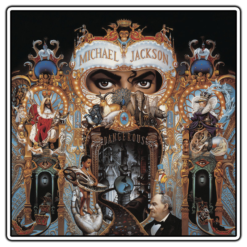 Michael Jackson – Dangerous Album Cover Sticker Waterproof Vinyl Decal DieCut