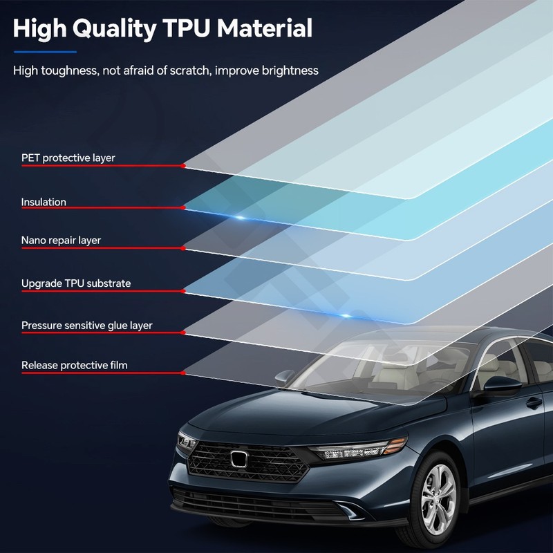 Honda Accord 2023-2025 Full Vehicle PreCut PPF Kit Paint Protection Film TPU Bra gallery