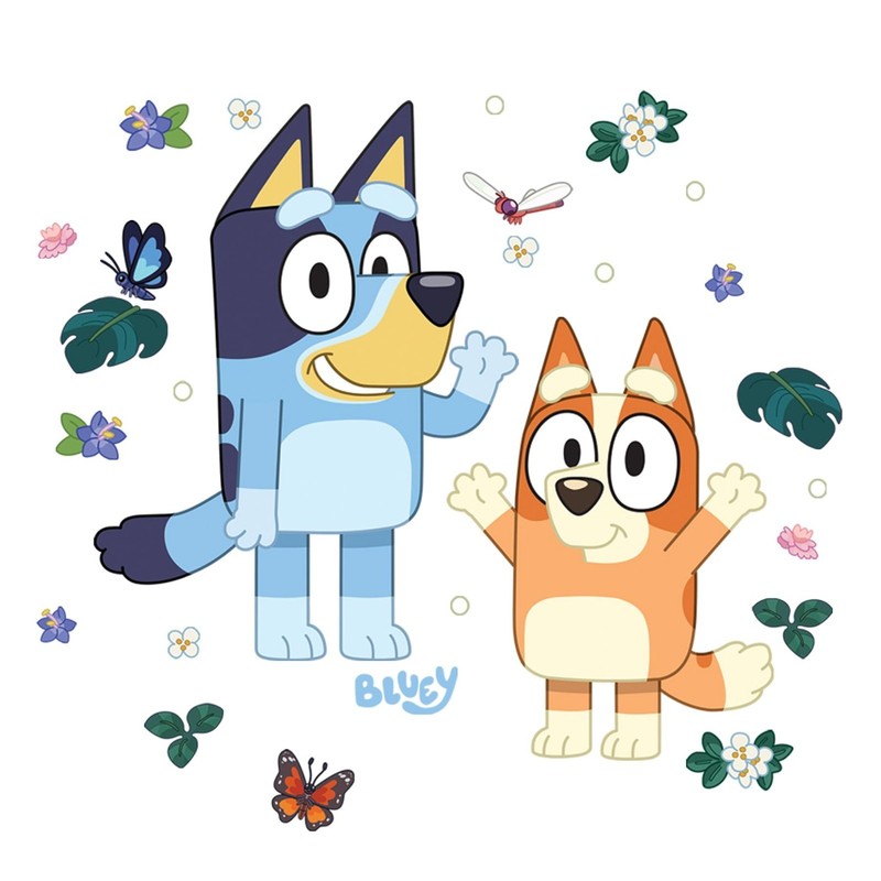 Bluey & Bingo Peel and Stick Wall Decals - Kids Room Decor, Removable Stickers gallery