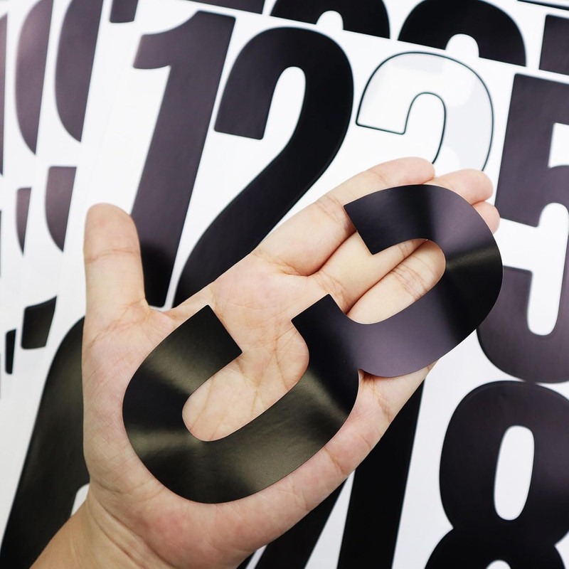 5 Inch Vinyl Number Stickers,88 Pieces Self-Adhesive Large Numbers 0-9 and Pu... gallery