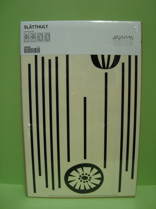 IKEA Slatthult Hessel & Castel Black Poppy Wall Decor Stickers New in Package