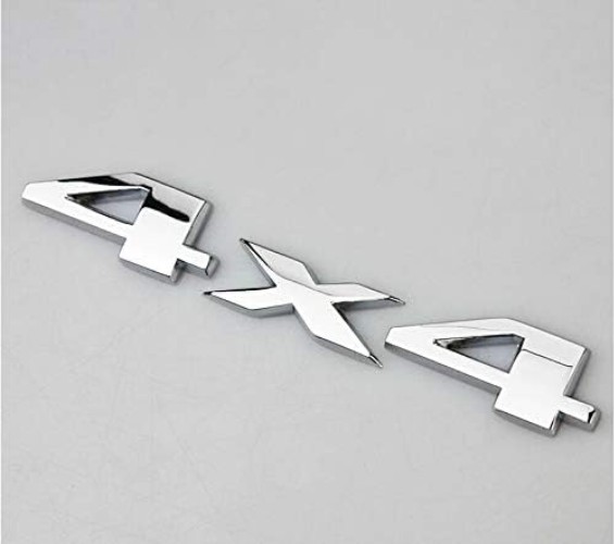 Luxury 2-Piece 3D Chrome 4x4 Logo Emblem Set for All Vehicles - Easy Install gallery