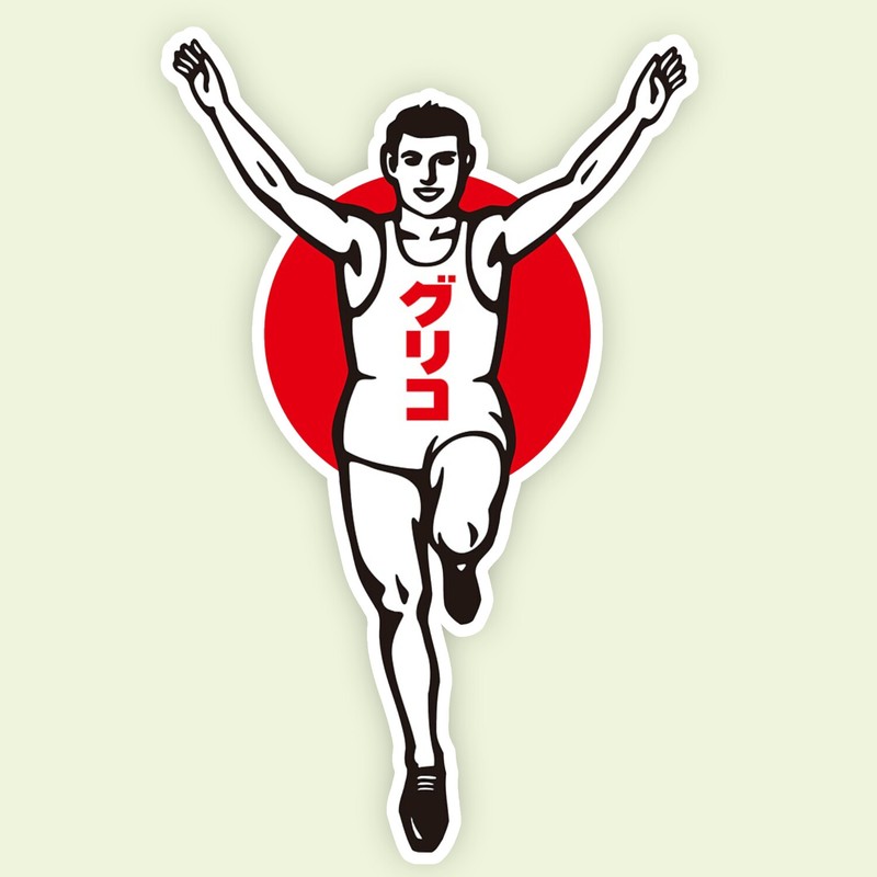 Japan Osaka Glico Man Sign Running Dontobori Vinyl Decal Sticker Laptop Bumper