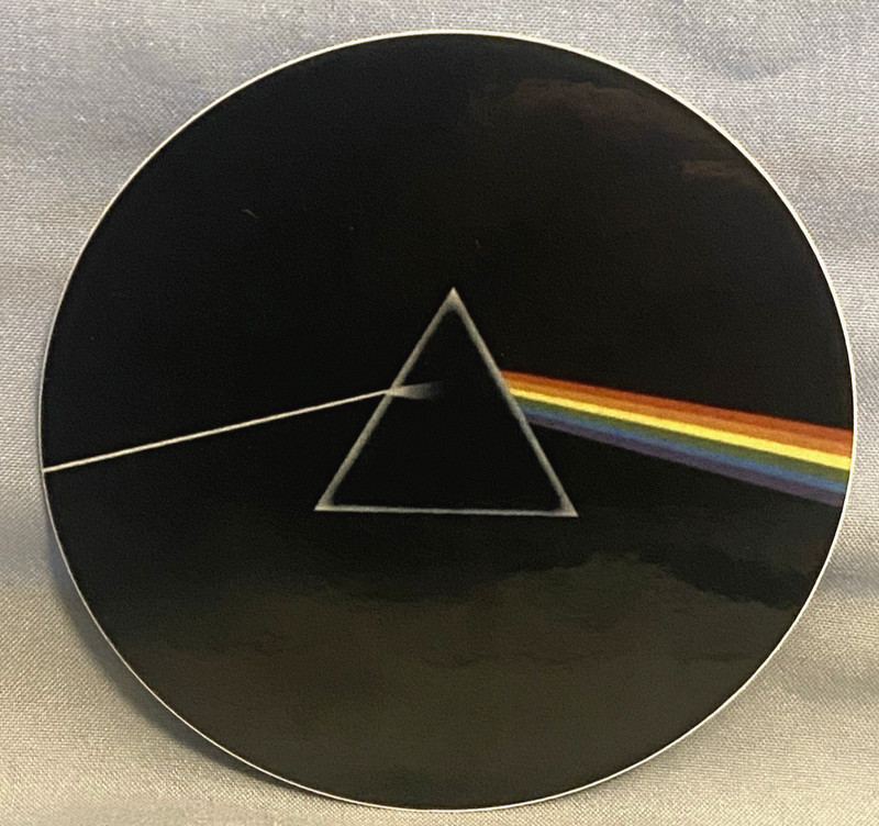 PINK FLOYD Dark Side Of The Moon Sticker *NEW* Measures 3″ Round