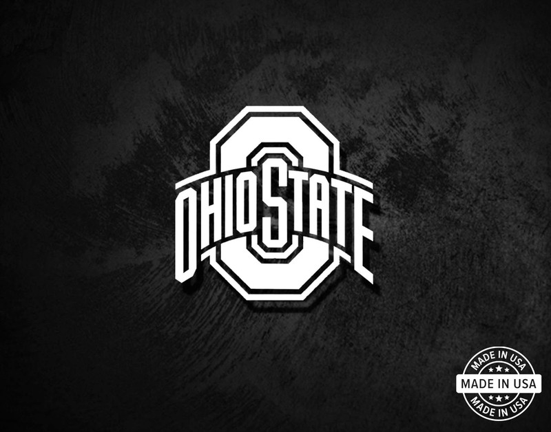 Ohio State Buckeyes Decal, Vinyl Die Cut Window Sticker, 100% Made In USA