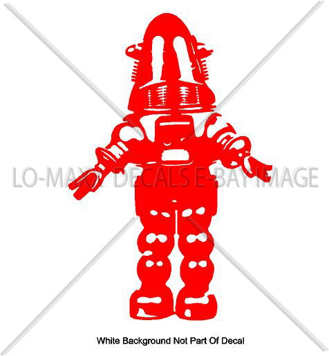 Robby The Robot Sci-Fi Forbidden Planet Sizes & Colors Die Cut Vinyl Decal gallery