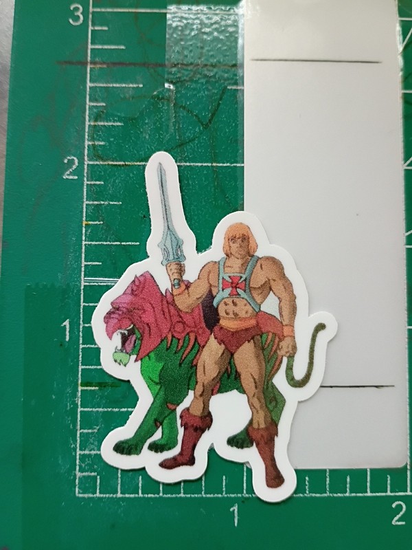 HEMAN STICKER X 2×1 INCHES, VYNIL HIGH GLOSS STICKER X SMALL SIZE STICKER