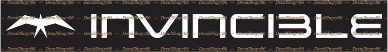 Invincible Boats – Outdoor Sports – Vinyl Die-Cut Peel N’ Stick Decals/Stickers