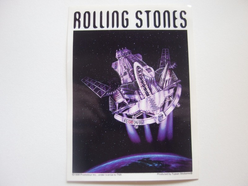 🎸 Vintage Rolling Stones Voodoo Lounge Tour Sticker 1998 TNA 5 7/8 x 4.25″