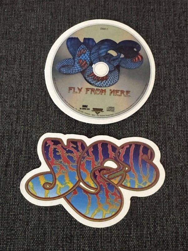 Lot (2) YES 1 7/8″ to 3″ Band Logo STICKERS FAST! FREE SHIP! Fly From Here