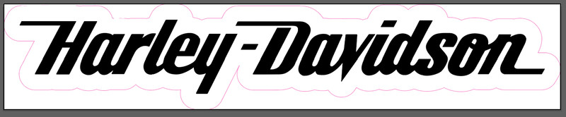 Harley Davidson Waterproof Vinyl Sticker, Custom Sizes Available, UV Resistant