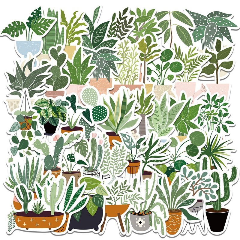 200pcs Leaf Stickers Pack, Plants leaf flower Stickers, #029047223 gallery