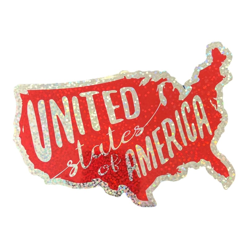 WinCraft USA Patriotic 5 ” x 7″ Shimmer Decal