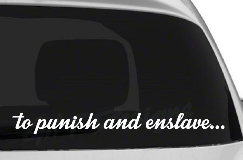 Transformers To Punish and Enslave Vinyl Decal Sticker – Police Car, Oracal 651