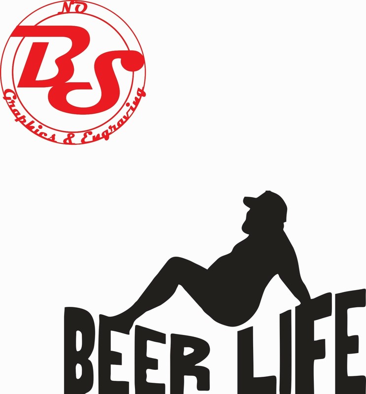 XL BEER LIFE Alcohol Wine Drinking Drunk Busch Joke JDM Vinyl Funny Decal noBS