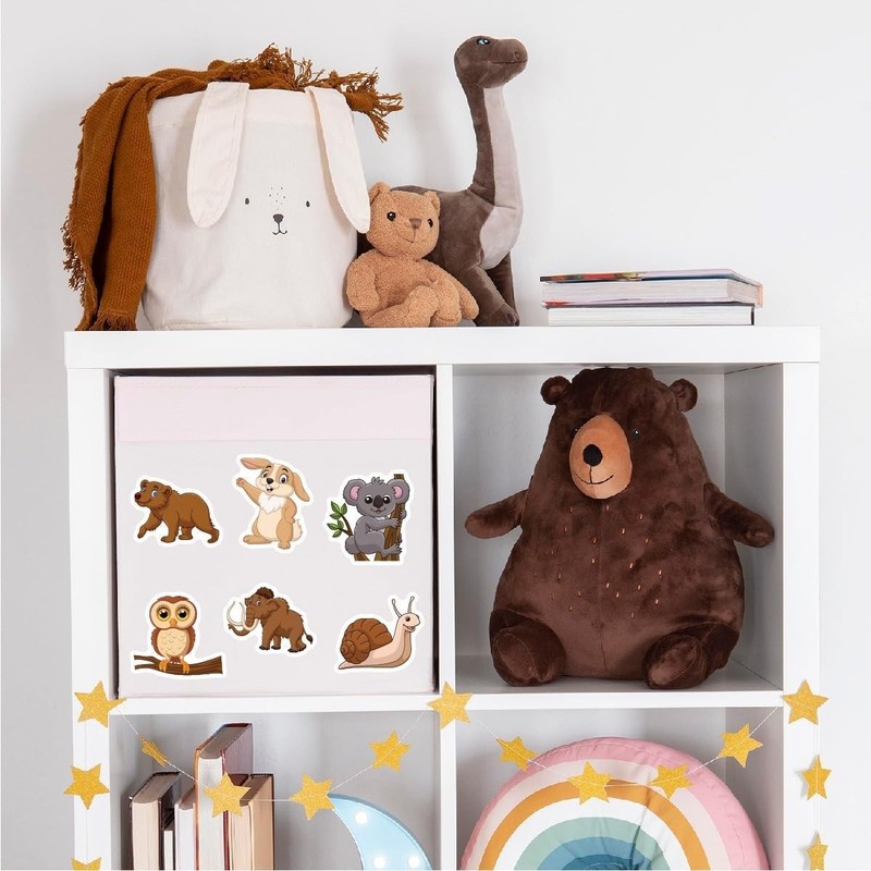 100pcs Cartoon Animal Sticker for Kids Waterproof Vinyl Stickers for Waterbottle gallery
