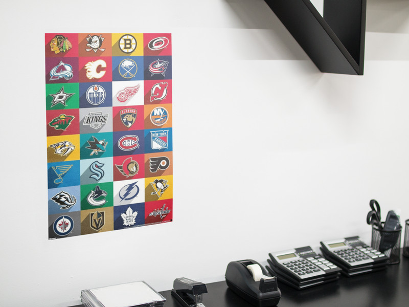 NHL HOCKEY TEAMS Wall Vinyl Decal Poster Canvas Print Removable Adhesive gallery