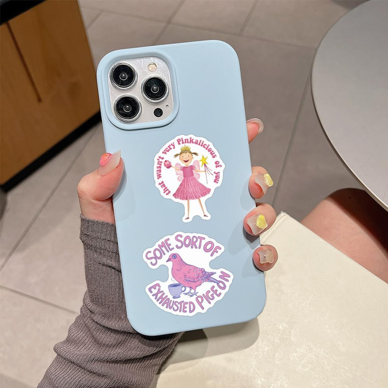 110 PCS Waterproof Pink Meme Stickers for Adults and Teens gallery