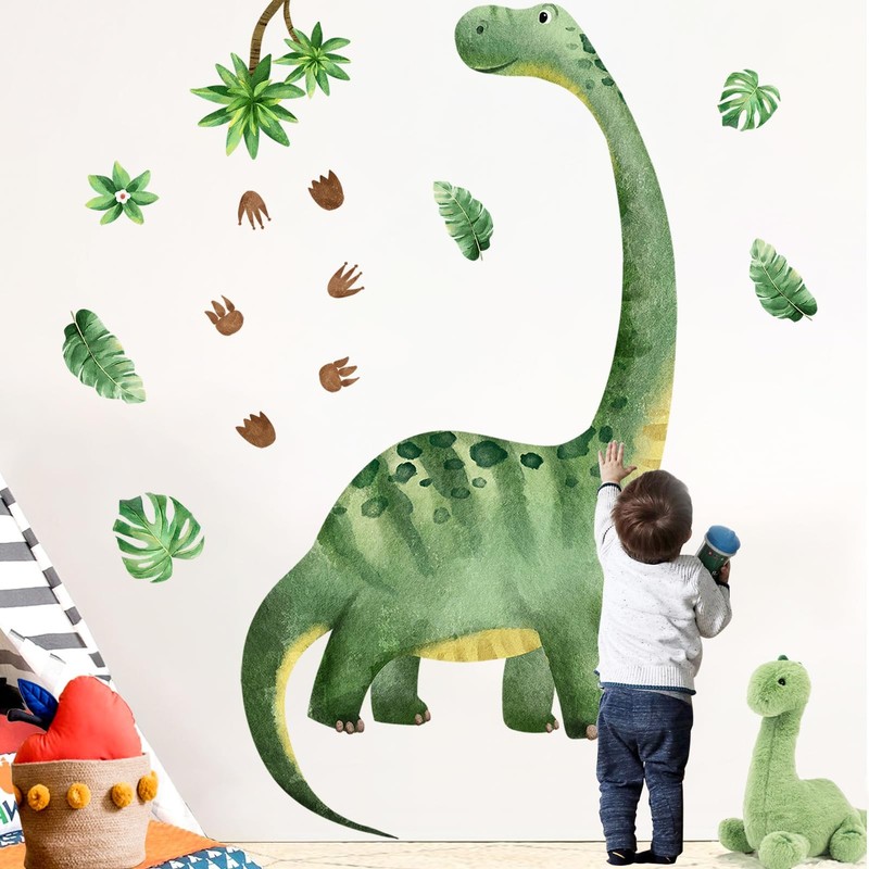 Large Dinosaur Wall Decals for Boys Room - Sunoyar Removable Kids Dino Wall Deco