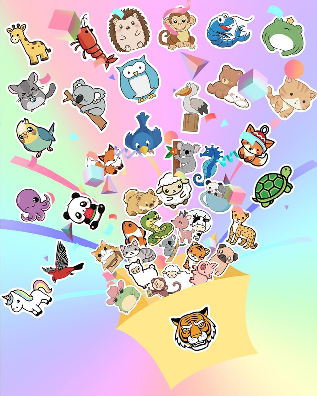 600 Pcs Stickers for Kids, Cute Water Bottle Stickers for Kids Waterproof, Vinyl gallery